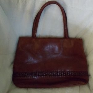 Bechamel Brown Leather Handbag